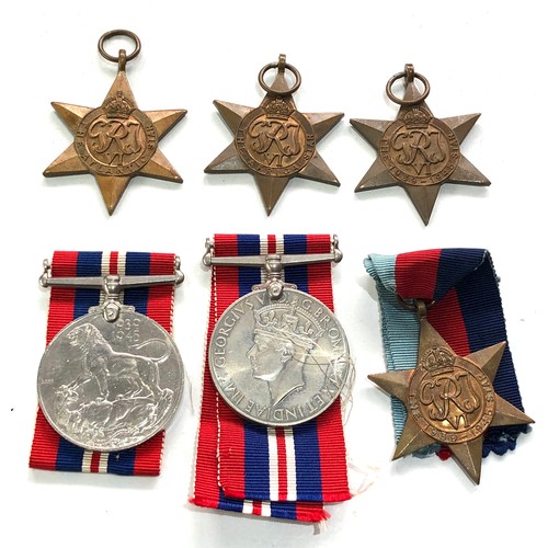 459 - 6 ww2 medals inc atlantic star etc