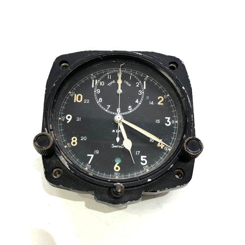 453 - Vintage  Smiths military 8 day cockpit clock with time trip marked v308 in working order