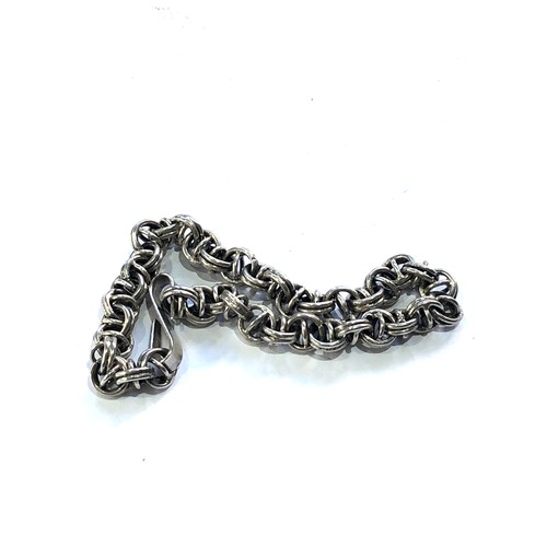 376 - Fancy link silver bracelet weight 16g