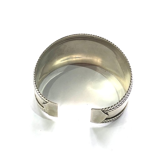 381 - Silver bangle weight 26g