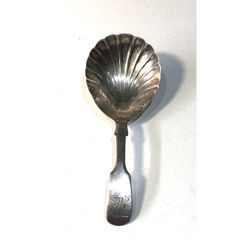 4 - Antique 1852 exeter silver tea caddy spoon