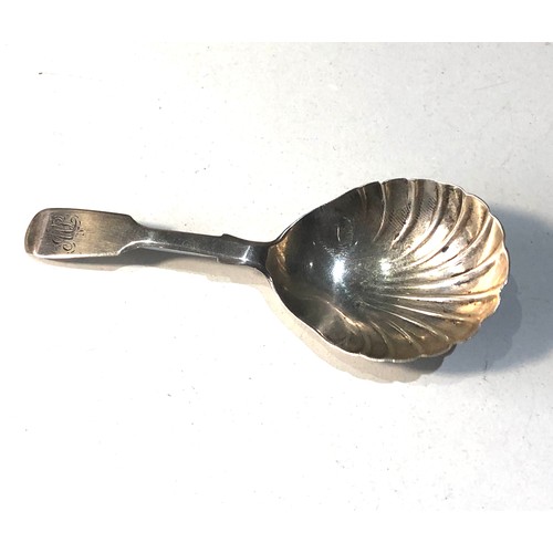 4 - Antique 1852 exeter silver tea caddy spoon