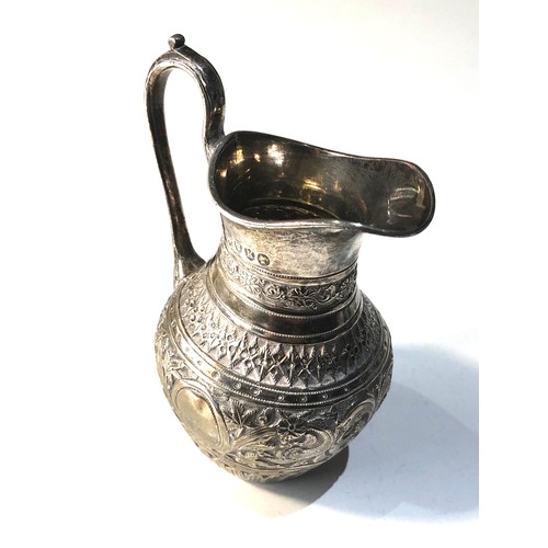 5 - Victorian silver cream jug London silver hallmarks measures approx 10cm to top of handle weight 80g,... 