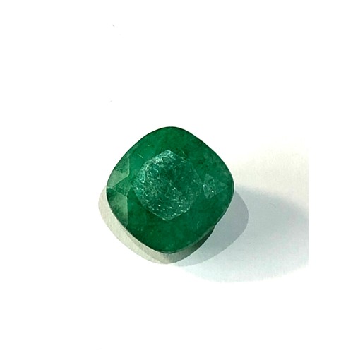 105 - large 7.95ct loose cushion cut Emerald