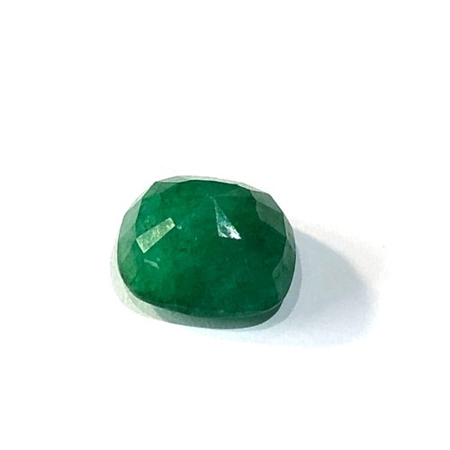 105 - large 7.95ct loose cushion cut Emerald