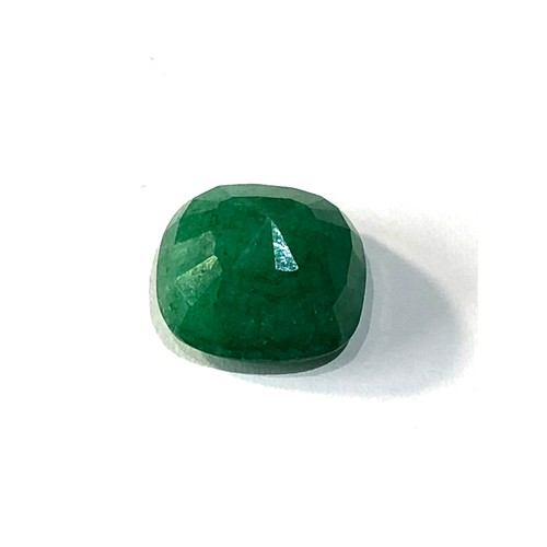 105 - large 7.95ct loose cushion cut Emerald