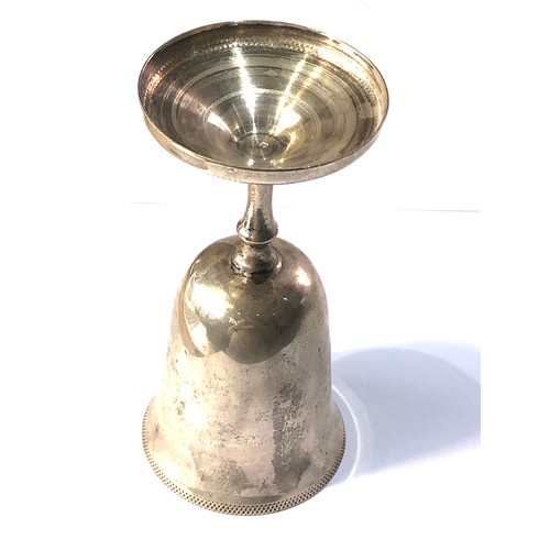 61 - Egypt silver wine goblet measures approx 12.5cm hight weight 110g