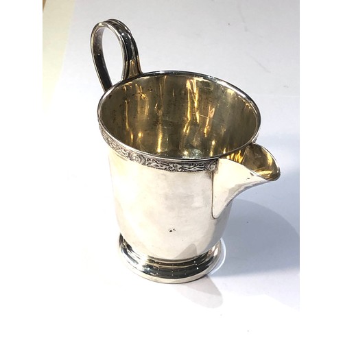 49 - Vintage silver milk jug measures approx height 8cm not including handle Sheffield silver hallmarks w... 