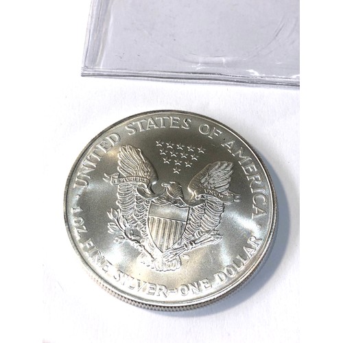 588 - 2001 American Eagle Liberty 1 oz Silver $1 One Dollar Coin