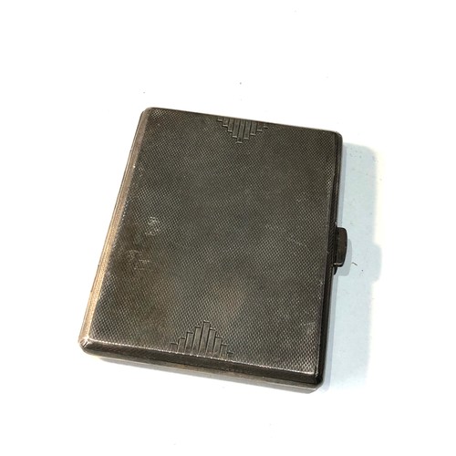 16 - Antique silver cigarette case weight 90g