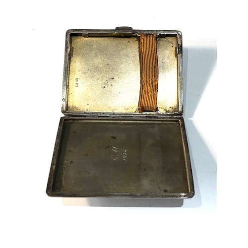 16 - Antique silver cigarette case weight 90g