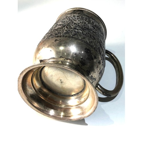 21 - indian / asian silver tankard measures approx 11cm tall weight 200g marked silver on base