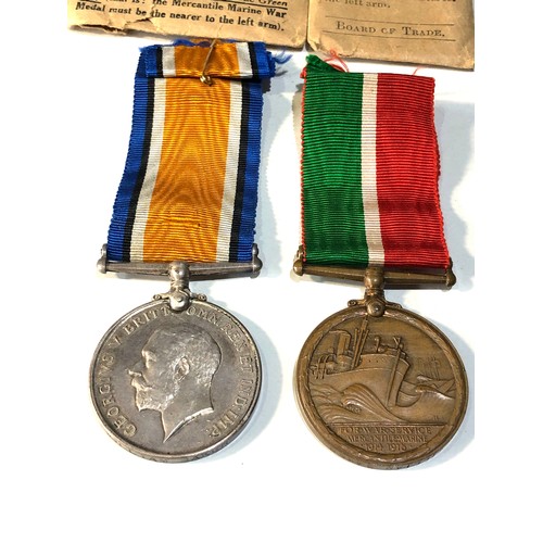 529 - ww1 mercantile marine medals to william baker