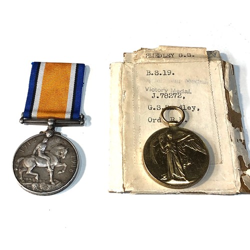 533 - 2 ww1 medals  the war medal to patrick kennedy  the victory medal to j.78272 g.s.smedley ord.r.n