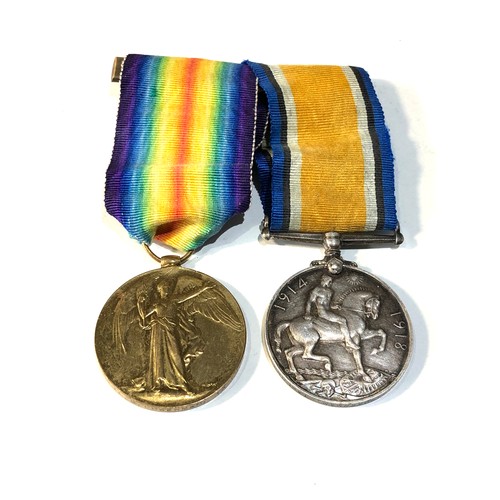 543 - ww1 medal pair to 4955 pte g bowerman 13th london reg