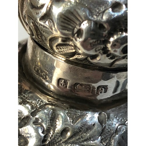 58 - 2 Antique silver peppers measures approx  height 13cm Birmingham silver hallmarks weight 120g please... 