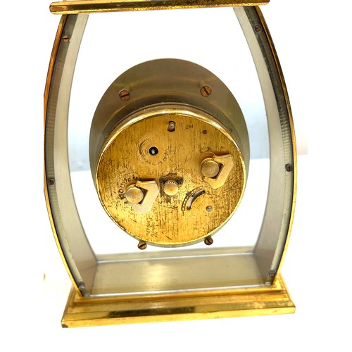 555 - 2 brass and glass carriage clocks, makers: Looping 15 jewel, alarm 8 day, Schatz 8 day.