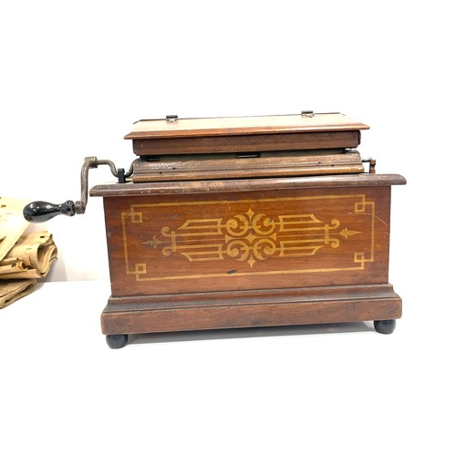 575 - A 19th Century Mahogany Cased `Royal Orguinette by Her Majesty`s Royal Letter Patent`, of rectangula... 