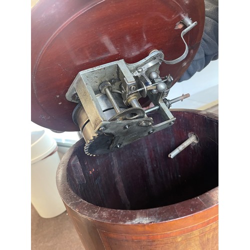 557 - Antique inlaid round  Gramophone  approx 14