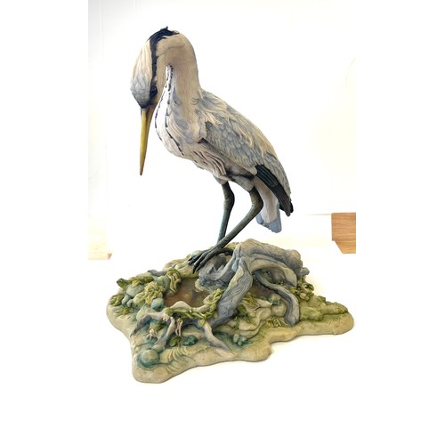 77 - Teviotdale L/E 239/500 large Heron figurine D Edlmann, overall good condition