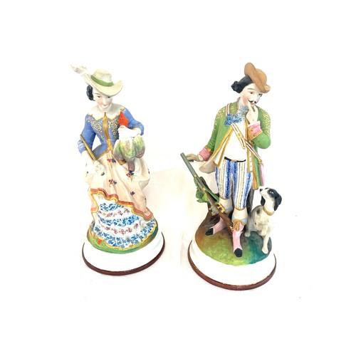 52 - Pair of reproduction figurines, overall good condition