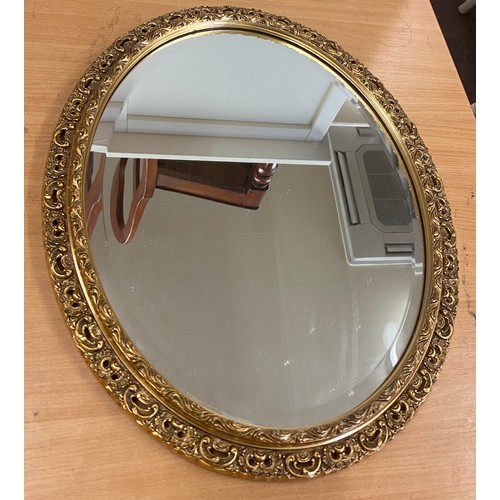 36 - Gilt framed bevelled edge mirror, approximate measurements height 21 inches, width 17 inches