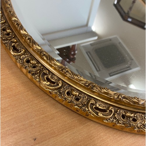 36 - Gilt framed bevelled edge mirror, approximate measurements height 21 inches, width 17 inches