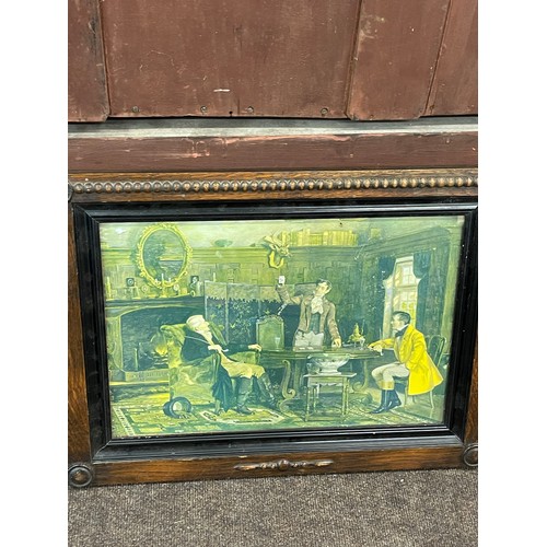 88 - 4 Large oak framed paintings, measures approx 23