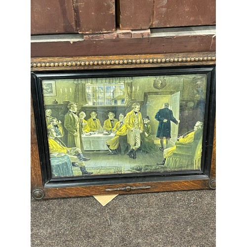 88 - 4 Large oak framed paintings, measures approx 23