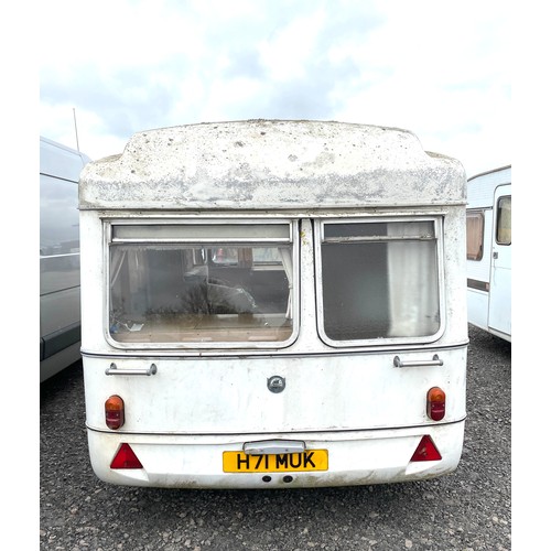 99A - 2 Berth viking fibreline caravan, please see images for condition