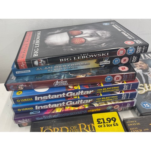 46 - Selection of assorted DVDs includes Lord of the rings, Avengers etc