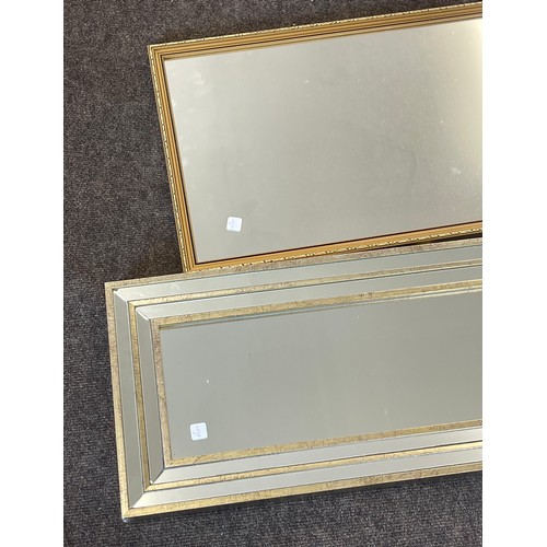 92 - 2 hall mirrors, approximate measurement Height 42 inches by 12 inches, Height 36 inches by 16 inches