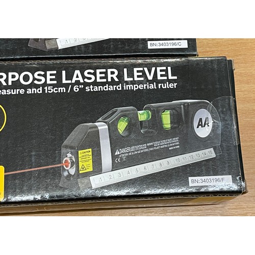 67 - 5 Brand new in box AA multi purpose laser levels