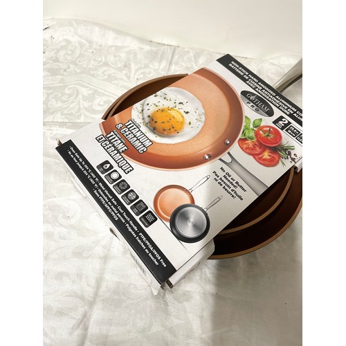 70 - Set of 2 brand new Gotham steel pro frying pans