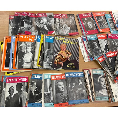 157 - Large selection of vintage theatre world magazines, plays and players etc