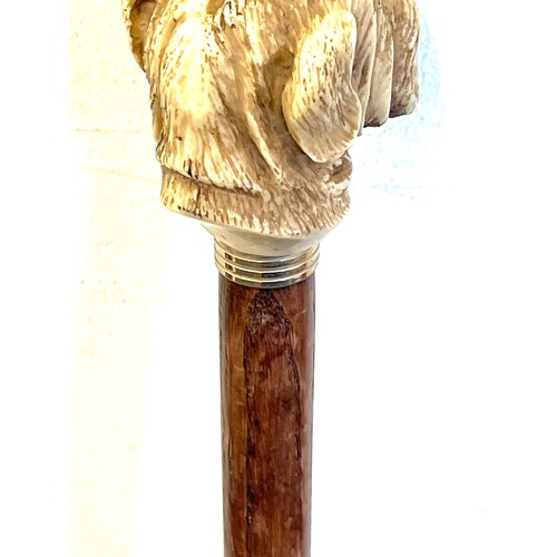 565 - Vintage Dogs head walking stick