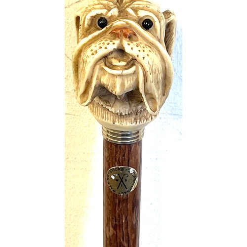 565 - Vintage Dogs head walking stick