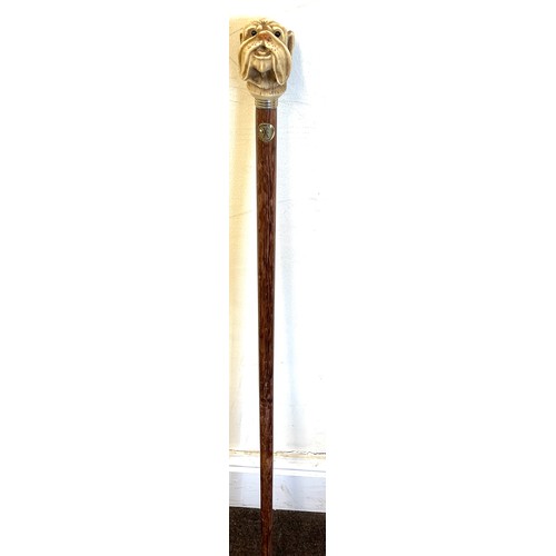 565 - Vintage Dogs head walking stick