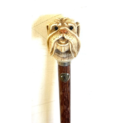 565 - Vintage Dogs head walking stick