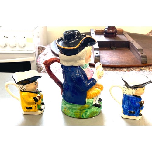 3 - 3 Toby jugs, over all good condition one has a chip