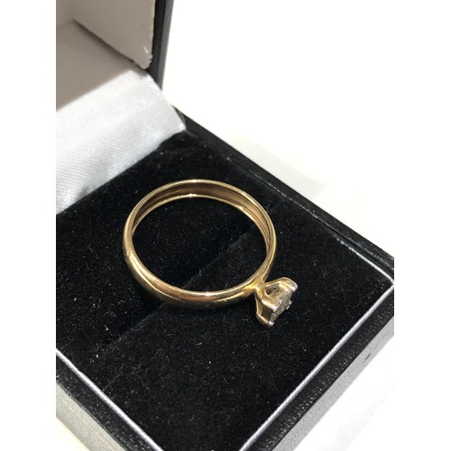 77 - 10k gold diamond cluster ring  weight 1.5g