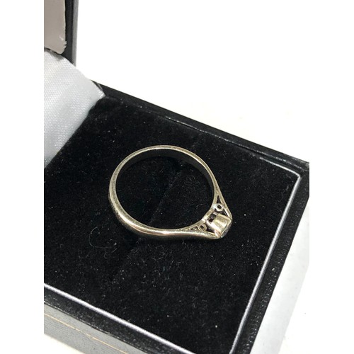 92 - 9ct white gold diamond ring weight 1.8g