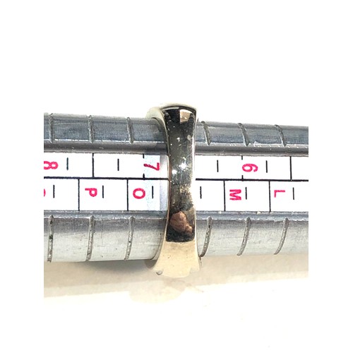 96 - 9ct white gold diamond cluster ring 0.25ct diamonds  weight 3.2g