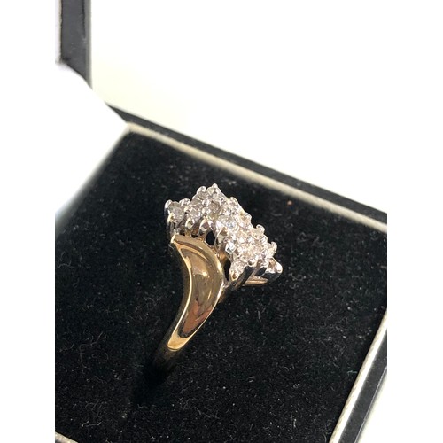 102 - 14ct gold diamond ring 0.25ct diamonds weight 4.2g