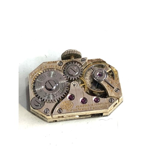 111 - 18ct white gold art deco diamond cocktail watch case measures approx 3.3cm by 1.4cm the watch is tic... 