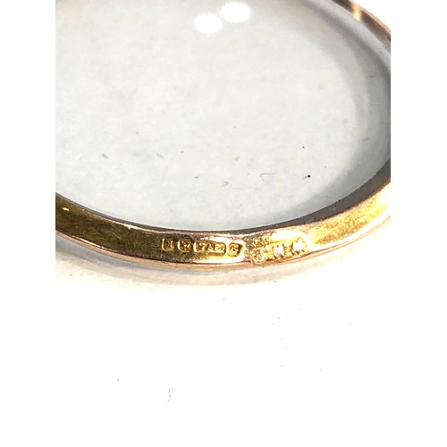 114 - Antique 9ct gold framed picture locket measures approx 4.1cm drop by 3cm wide weight 6.2g