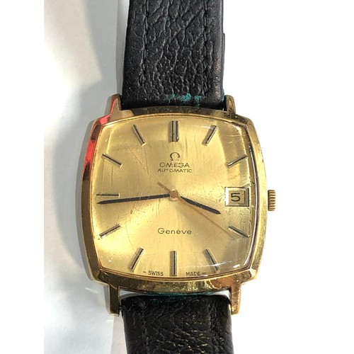 455 - Vintage Omega automatic geneve gents wristwatch watch does tick but no warranty given