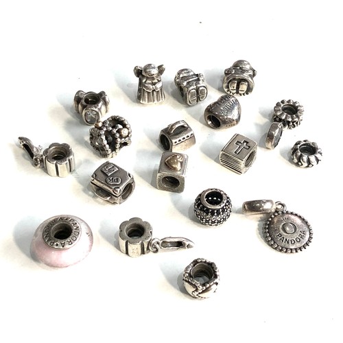 398 - 18 vintage silver pandora charms