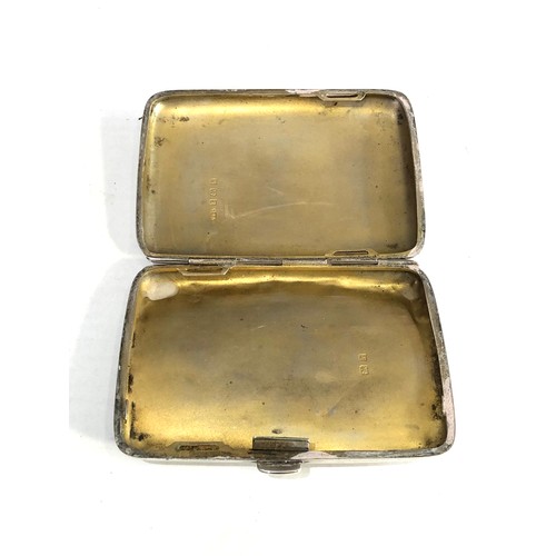 72 - Silver cigarette case weight 70g age related wear marks dents