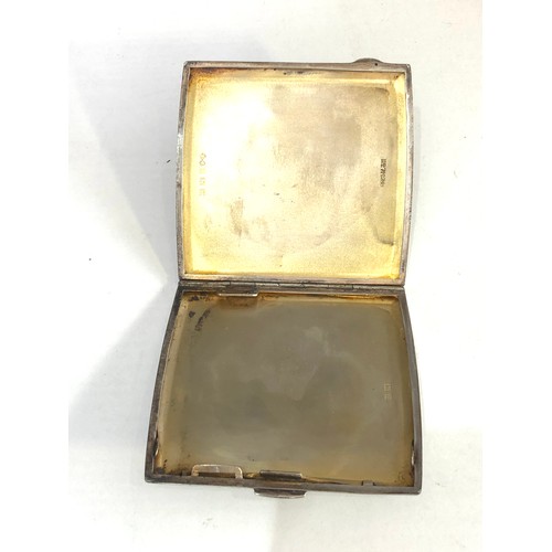 14 - Silver cigarette case weight 112g